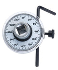 MASITE PCWJ torque angle gauge, 1/2 in drive, front view with 360° rotation scale