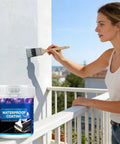 Professional Grade Waterproof Sealant And Heavy Duty Concrete Caulk For Damp Walls Roof Seams And Brickwork in use on exterior wall
