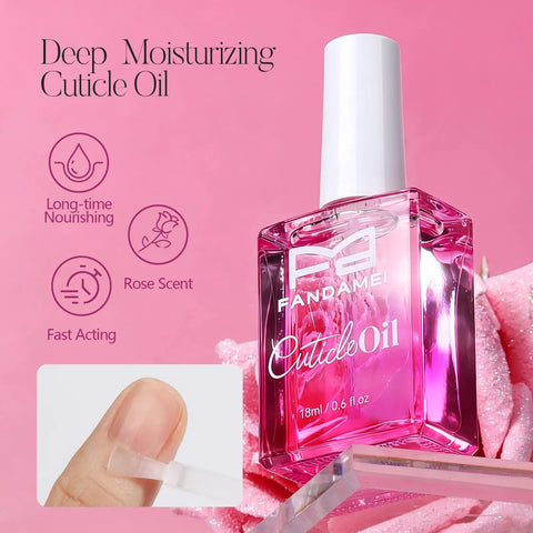 Manicure Kit For Women With Pro Nail Files And Buffers, Cuticle Remover Liquid And Rose Oil, Nippers And Pushers, Scented Cuticle Oil
