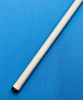 Badass Japan Crafted Carom Cue Shaft With A Hella Smooth 12mm Tip And Lightning Fast 71 Centimeter Length Made For Killing Three Cushion Table Runs With Next Level Spin Control, shown on blue background.