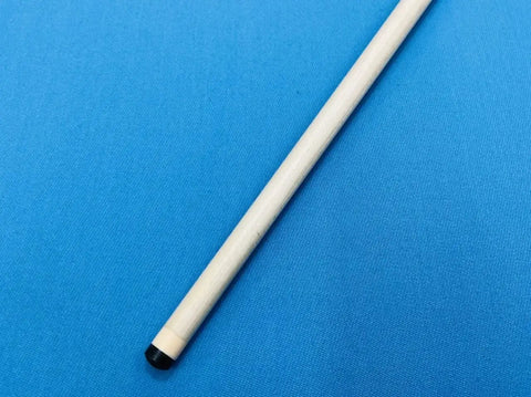 Badass Japan Crafted Carom Cue Shaft With A Hella Smooth 12mm Tip And Lightning Fast 71 Centimeter Length Made For Killing Three Cushion Table Runs With Next Level Spin Control, shown on blue background.