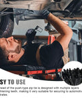 Mechanic using 200 Piece Car Wire Loom Clips Kit With 15 Sizes Push Mount Cable Tie for vehicle wiring