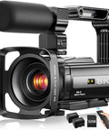 8K Ultra HD Video Camera For YouTube Vlogging With 88MP Photos WiFi Data Transfer 18X Digital Zoom IR Night Vision 3.0 Inch Touch Screen Camcorder