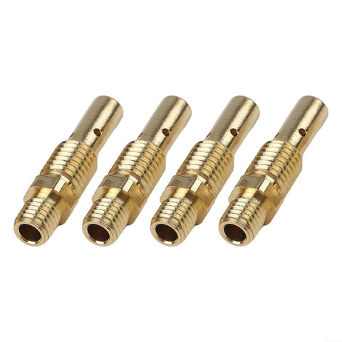 Flux Core MIG Welding Kit With Gasless Nozzles And 0.035 In Contact Tips And Diffusers For Easy Swaps, brass diffusers set