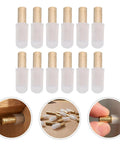 Brass Shelf Support Pegs For Bookshelves And Cabinets Easy Install Metal Shelf Pins With Rubber Caps No Fuss Flush Design For Glass