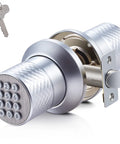 Keypad Door Lock With Electronic Keyless Entry For Interior Doors, No Fuss 10 Minute Install With Included Screwdriver And Screws