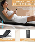 Kaiwrxin Fully Electric Massage Table With Lift Features 1500lbs Heavy Duty Capacity And Smooth Height Adjustment For Estheticians Spa Waxing And Salon Use Quiet Remote Control Motor For Professional Comfort, adjustable backrest with remote, 48° angle.
