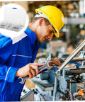 Worker using 150 Piece Stainless Steel Snap Rings C Clip Retaining Ring Kit For Shafts Tough As Nails Durable Wear Resistant