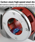 Heavy Duty 2300W Electric Pipe Threader Kit With Six Dies For Bspt Pipes close-up of carbon steel die showing threading detail and durability.