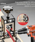 Fast And Easy Wire Stripping Tool For Scrap Copper And DIY Cables No Assembly Required Works With Drill 0.04 To 0.8 Inch Wire Range Replacement Blades Included Precision Hand Peeler For Cleaner Copper Recycling with drill attachment and metal frame