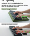 All In One Ergonomic Keyboard Stand With Built In Wrist Rest And Memory Foam Pad No Slip Desk Cushion for typing comparison