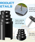 Patio Umbrella Replacement Parts Kit 6 Piece Set with base inserts and hand knobs for stable parasol support