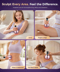 Lymphatic Drainage Massager For Body Sculpting With Microcurrent Light Heat And Vibration To Reduce Cellulite And Stretch Marks On Belly Arms And Legs Today used on various body parts.