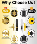 Comparison of brass gear in Beefed Up Extruder Gear Assembly Kit For A1 Mini 3D Printer with plastic gear showing durability.