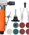 Right Angle Mini Air Die Grinder Kit, 90 Degree Pneumatic Sander, 20,000 RPM, Comes With 1/4 Inch And 1/8 Inch Collets, Built For Grinding
