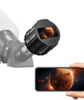Wireless Telescope Eyepiece Camera With 64GB Memory, 1.5 Inch LCD, remote WiFi viewing of space through scope and phone screen