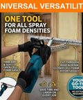 Heavy Duty Foam Planer Saw Works Like A Charm For Open Closed Cell Insulation Trimming With 1800W Motor, trimming foam effortlessly.