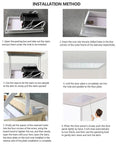Installation method for Electric Attic Ladder With Remote Control Alloy Folding Ceiling Mounted Pull Down Loft Staircase.