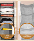 Comparison showing Two Pack 6 Shelf Weekly Kids Clothes Organizer With Side Pocket 47 Inch Hanging Divider Kid Friendly
