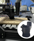 Heavy Duty Magnetic Spindle Brush Dust Shoe For Cnc Router Woodworking With Removable Bristles Quick Swap 80Mm Dust Chute on CNC machine.