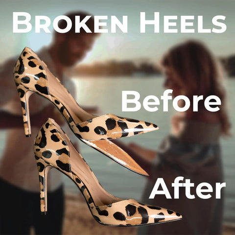 Black Professional Grade Adhesive For Boots, Shoes, Sandals, Sneakers, And Handbags Grab And Go Quick Bond In Seconds No Clamp Needed 0.7 Oz Footwear Glue For All Materials fixes leopard print high heel