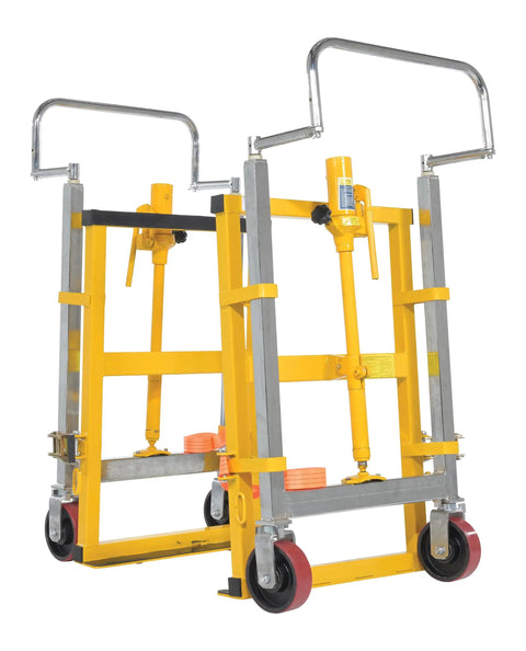 Vestil Mfm-4000 Steel Machinery And Vending Machine Lifts With 15 X 26 Inch Footprint Moving Dollies featuring yellow heavy-duty design.