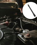 Flexible Socket Extension Sleeve Half Inch Drive Bendable Wrench Rod, 350mm Long for Automotive and Home Repair shown in use