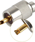 10 Pack UHF PL259 Solder Connectors With Reducer For RG8X RG8 RG59 LMR400 And RG213 Coaxial Cables Teflon 50 Ohm Low Loss RF Adapter