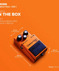 Legendary Guitar Distortion Pedal With Hard Edged Attack And Smooth Sustain Wide Tone Range For Rock Blues And Metal Compact Stompbox