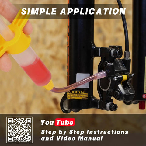 Using Bike Brake Bleed Kit For Shimano And TEKTRO Hydraulic Disc Brakes With 120ml Mineral Oil on a mountain bike