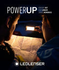 Two people using ML6 Camping Lantern With Micro Prism LED For Glare-Free Ultra Bright Light 750 Lumens Boost USB Rechargeable while reading a map at night.
