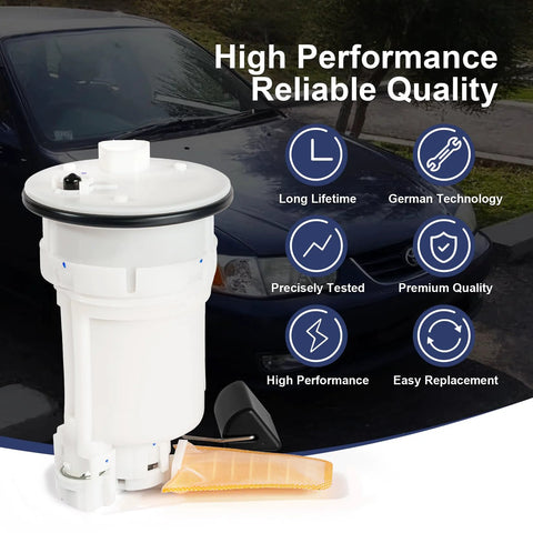 Electric Fuel Pump Module Assembly For Chevy Prizm And Toyota Corolla 1998 To 2002 1.8L L4 Gas Sedans with features list
