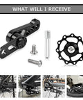 Single Speed Bike Chain Tensioner And Guide With Derailleur Hanger, Premium Aluminum Alloy Chain Stabilizer components