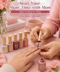 Soft Pink Purple Nude Cat Eye Gel Nail Polish Set With Five Colors HEMA Free And TPO Free Soak Off UV LED Kit application