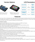 Slick Esp32-S3 Maker Board With A Smooth 3.5 Inch Ips Capacitive Touchscreen, dual core processor, and connection ports for DIY projects.