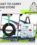 Three Prong Dryer Extension Cord 25 Feet 30 Amp NEMA 10-30P to 10-30R Waterproof PVC Jacket in storage bag with plastic strap