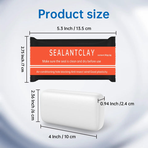 Six Pack Waterproof Duct Seal Putty Quick Wall Hole Repair Sealing Clay For Air Conditioning Drainage Pipes And Electrical Conduits Indoor And Outdoor Use Easy To Apply Crack Filler For Homeowners DIY Ready