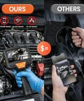 Comparison of Endoscope Camera With Light For Tight Spaces and another device inspecting a car engine.