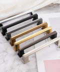 Various colored cabinet pulls including 10 Pack 3 Inch Hole Center Matte Black Cabinet Pulls And Handles For Cabinets Drawers Dressers
