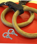 Built Tough Beefy Heavy Duty Stainless Steel Eye Bolt M6x20 With Closed Ring And Hole, Deep Threaded Mount, Includes Flat Washer, Spring Washer And Nylon Nut, Rugged Rigging Hardware For Hoists, Anchors, And Outdoor Installations, eye bolts on red surface
