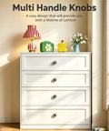 Slick Gray Ceramic Drawer Pulls 10 Pack Round Single Hole Cabinet Knobs For Kitchen Or Pantry Offers Super Quick Swaps and mounted on a dresser.