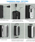 Installation steps for Adjustable Doorbell Mount For Arlo Video Doorbell 2K 2nd Gen Wedge Kit with 0 to 45 Degree Tilt Adjustment