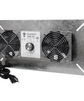 Underaire Crawlspace Ventilator Fan 220 CFM Moisture Control Dual Fans 40W Maintenance Free Exhaust Large Face Plate