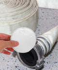 Slick White Ceiling Escutcheon Cover Plate Tight Concealed Sprinkler Guard Heavy Duty Iron Recessed Ring Flush Mount with hose