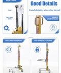 Heavy Duty Cabinet Lifter Stacker Supports 60/80kg For Easy Panel Installation showing durable rack and chain mechanism.