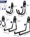 Heavy Duty Garage Hooks 18 Pack With Anti Slip Coating And 3 Organizing Straps Durable Steel Hangers dimensions and mounting