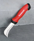 Goldblatt roofing and flooring knife, linoleum cutter with red soft-grip handle and stainless blade