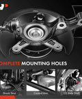 Front Right Steering Knuckle And Wheel Bearing Hub Assembly For Honda Civic 2001 2002 1.7L Passenger Side Direct Replacement Premium Quality Beefy Heavy-Duty Hub And Knuckle For Smooth Steering And Long-Lasting Reliability