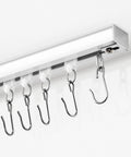 Ceiling Curtain Track System With Roller Hooks For Room Divider Ceiling Mount Rail Set 12 To 18 Feet White Beefed Up Heavy Duty Aluminum Alloy With 50 Lb Load Capacity
