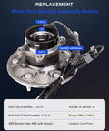 Front Left Wheel Hub Bearing Assembly 515110 With ABS Direct Fit For Chevrolet Colorado 2004 To 2008 GMC Canyon 2004 To 2008